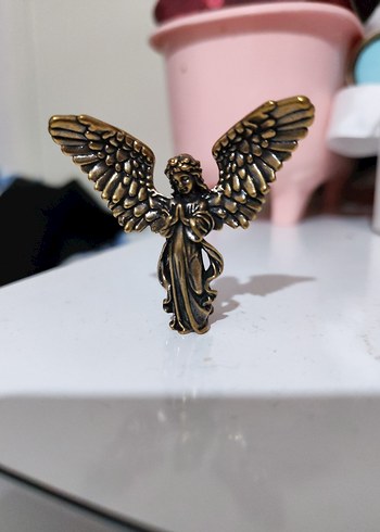 Altın Renkli Gotik Kanatlı Melek Biblo - Görsel 2