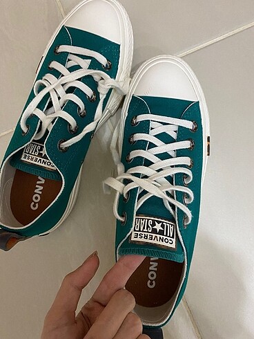 37 Beden turkuaz Renk Converse ayakkabı