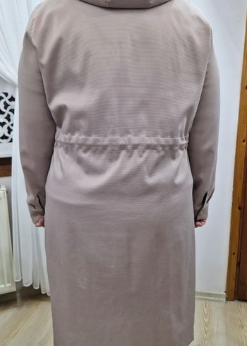 Bej Uzun Kadın Trençkot - Görsel 2