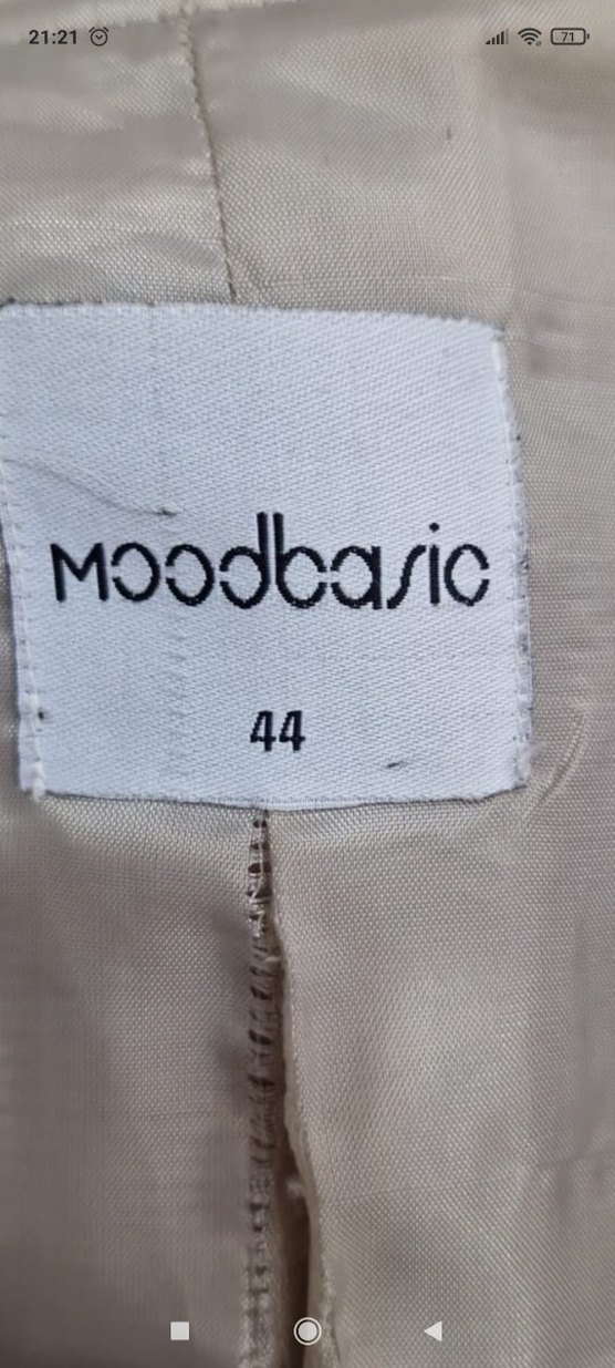 Bej Uzun Kadın Trençkot - Görsel 4