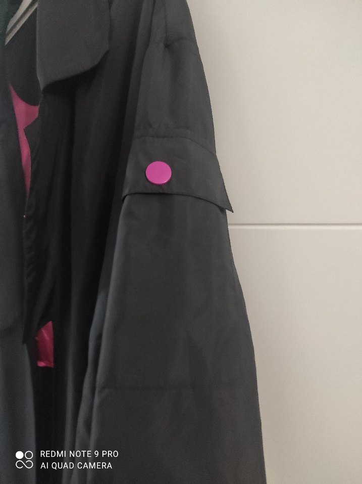 Uzun Siyah Kadın Kaban - Görsel 4