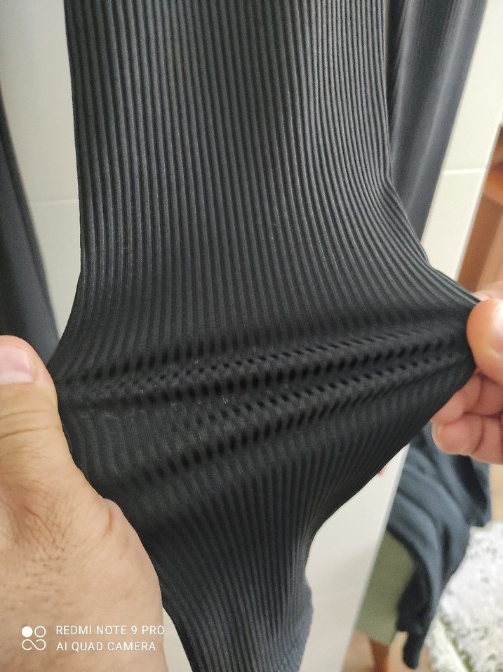 Siyah Kadın Elastik Tayt - Günlük Spor - Görsel 3