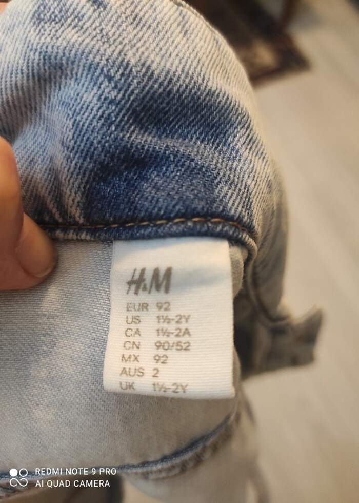 H&M Kız çocuk kot Mont - Görsel 2