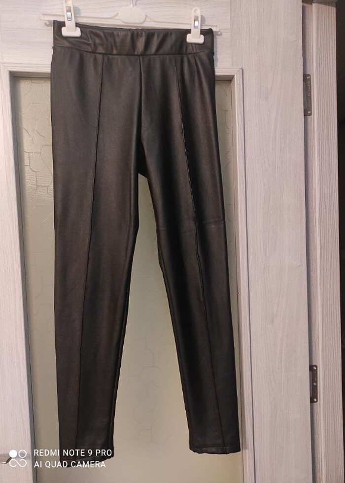 Deri İçi Şardonlu Tayt  - Görsel 4