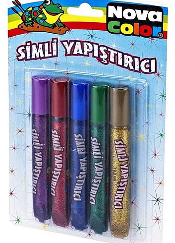 Nova Color 5 Renk Slime İçin Simli Yapıştırıcı