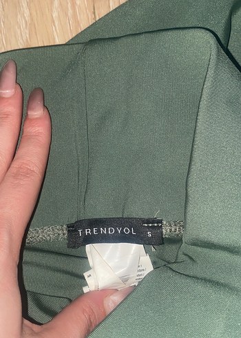 Yeşil Kadın Tayt - Görsel 3