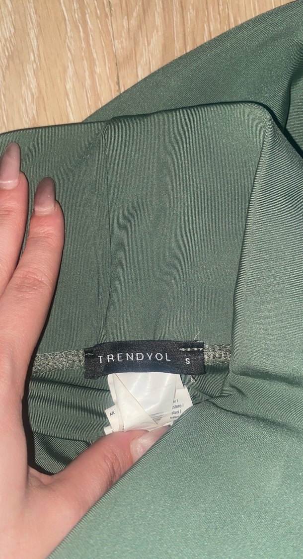 Yeşil Kadın Tayt - Görsel 3