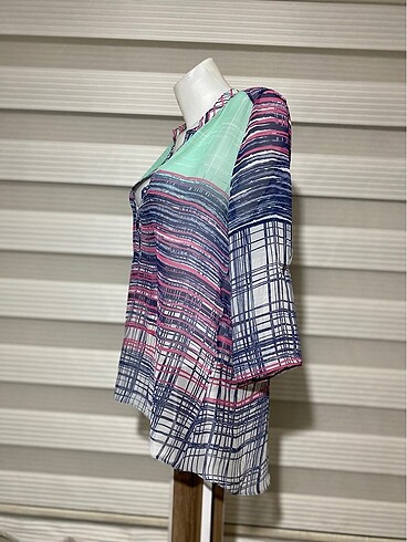 xl Beden DESENLİ ŞIFON BLUZ