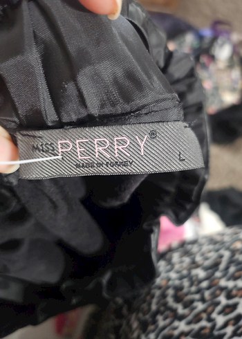 Siyah Deri Drape Dantel Detaylı Midi Etek - Görsel 2