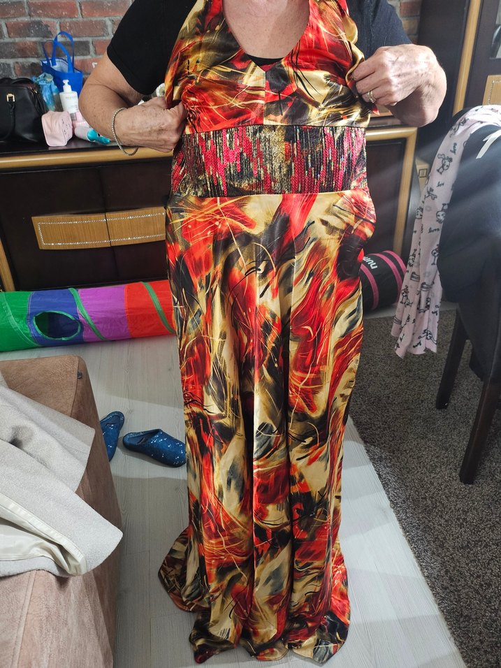 Nakışlı Parlak Kırmızı Hemşire Korsesi - Görsel 3