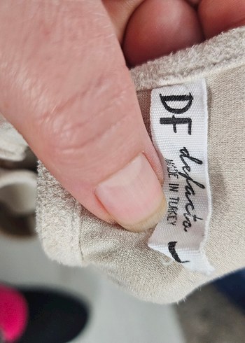 Dantel Detaylı Suni süet bluz - Görsel 2