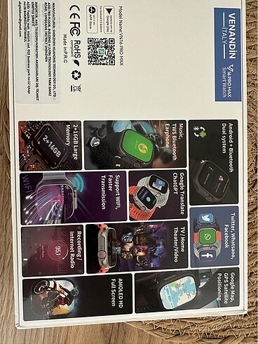 Beden VENANDİN İTALY 16 Pro Max Smart Watch