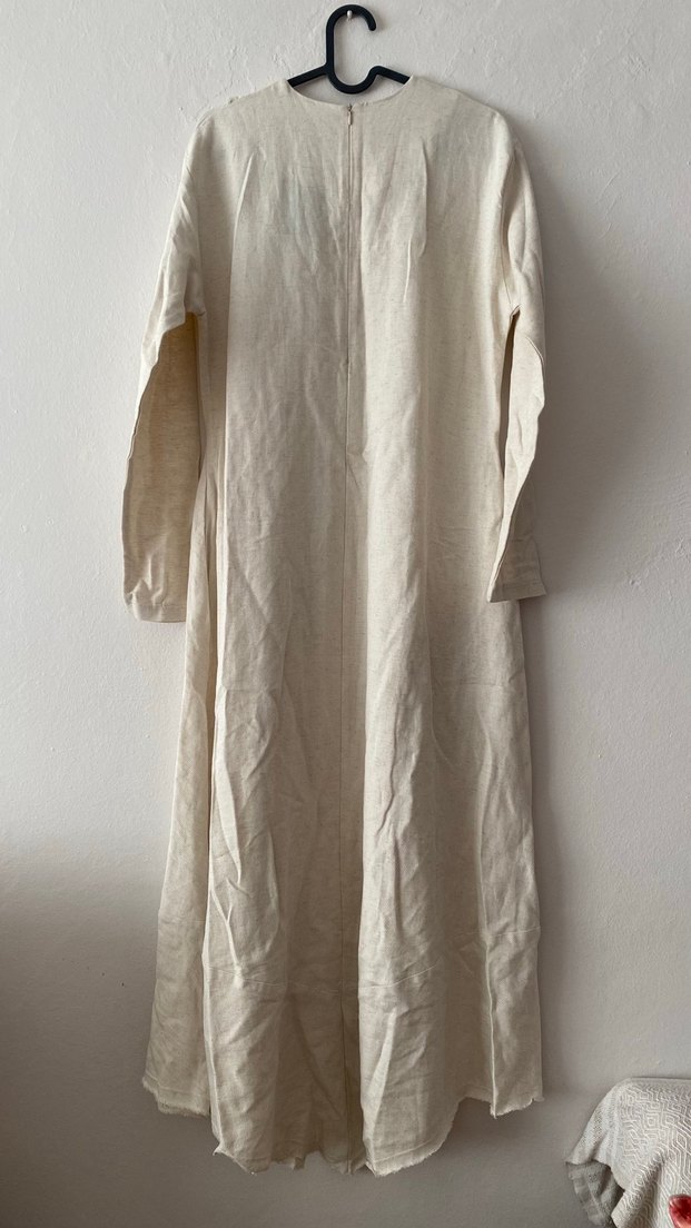 Ege dikiş detaylı elbise - Görsel 4