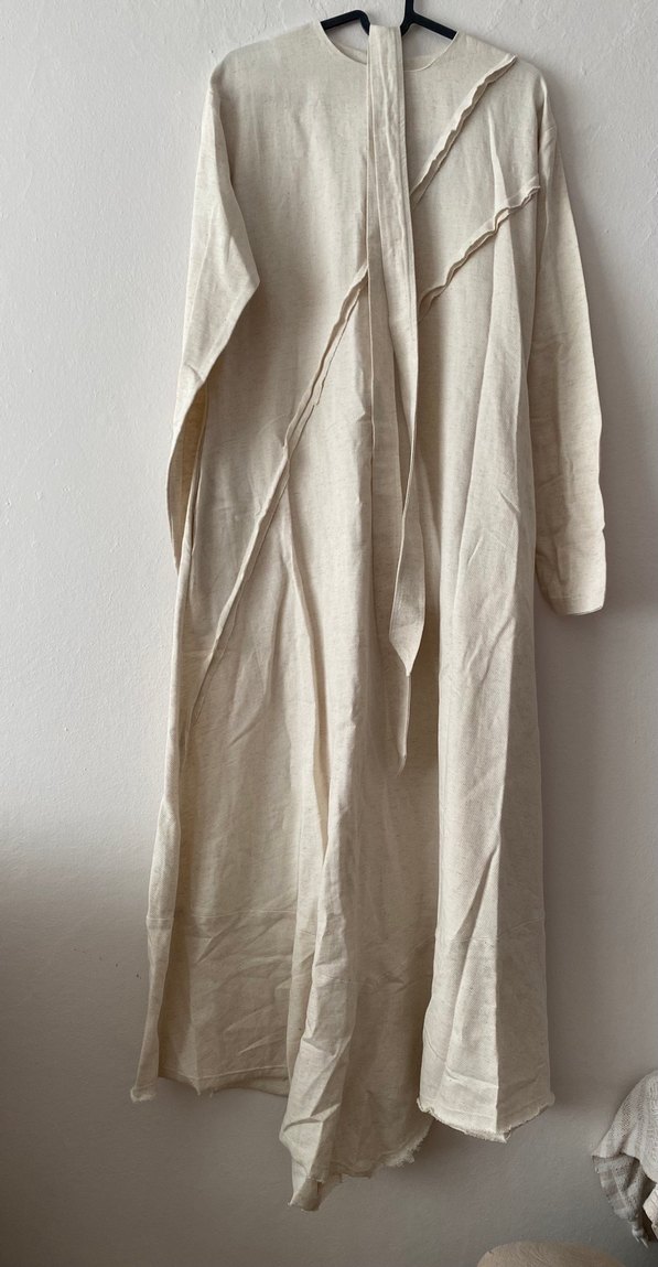 Ege dikiş detaylı elbise - Görsel 3