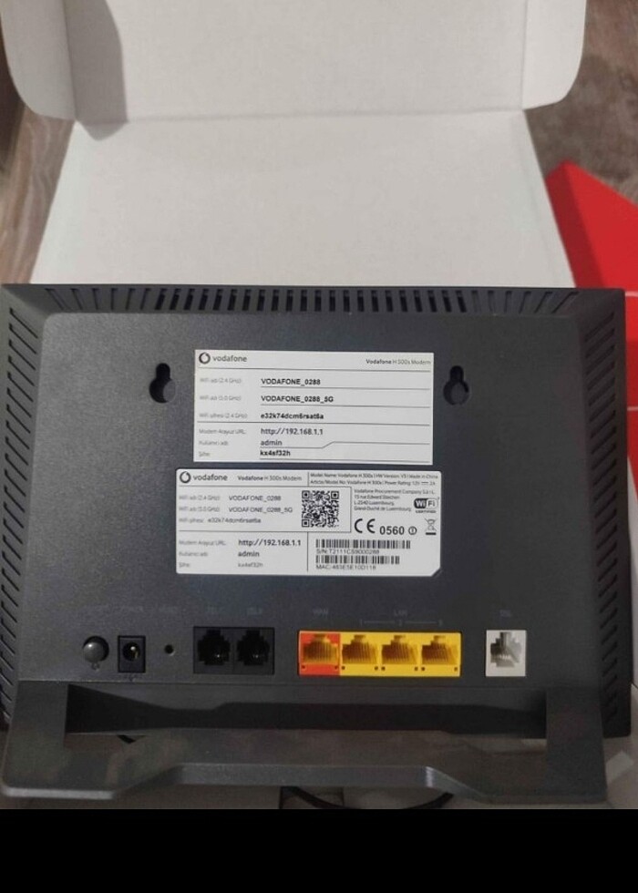 Vodofone modem wifi kablolu kablosuz  - Görsel 2