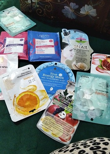 Kadınlar için Enerji ve Salyangoz Özlü Yüz Maskeleri - Görsel 7