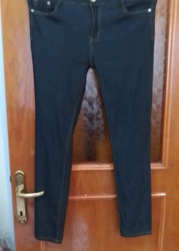 Lacivert Kadın Midi Boy Denim Pantolon