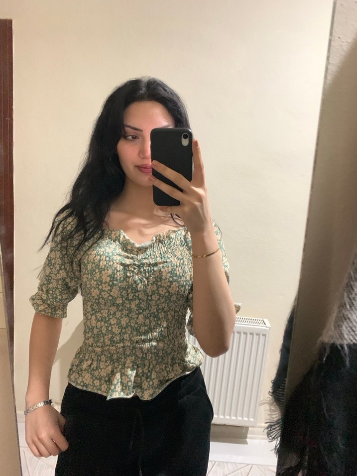 Bağcıklı Straplez Kadın Bluz - Görsel 2