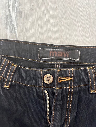 30 Beden Mavi marka kot şort diz üstü