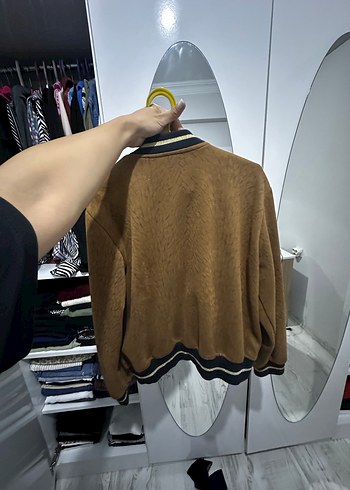 Diğer Düğmeli Kahverengi Süet Erkek Ceket