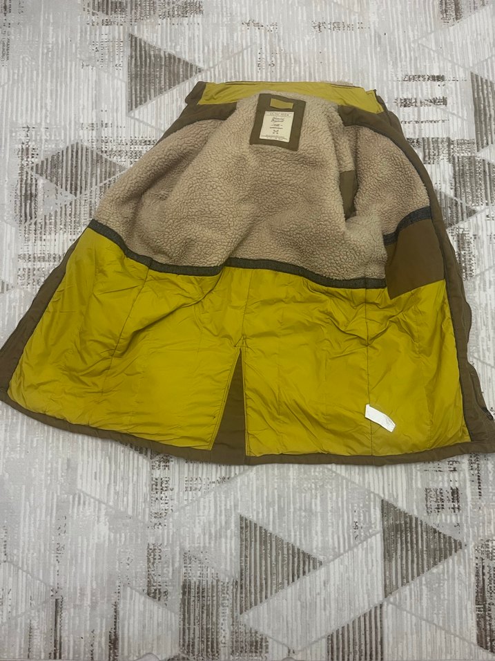 Bej Düğmeli Erkek Çocuk Kaban - Görsel 2