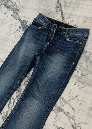 Kadın Lacivert Denim Regular Fit Jean