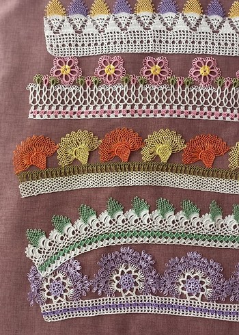 İğne oyası havlu kenarları - Görsel 4