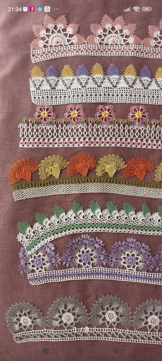 İğne oyası havlu kenarları - Görsel 4