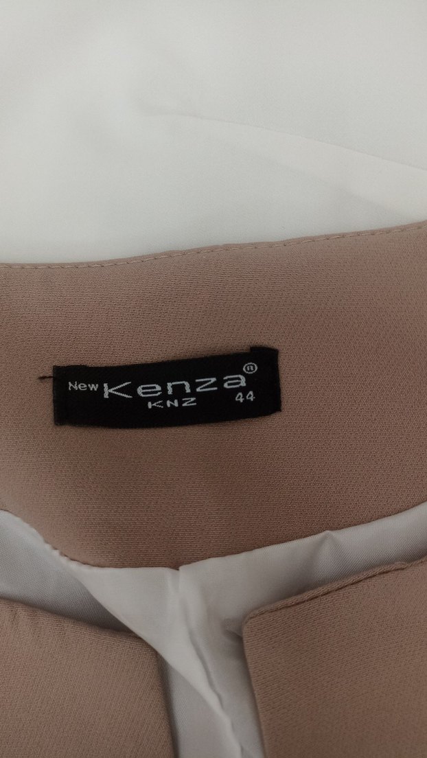 Bej ceket etek takım - Görsel 3