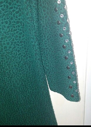 40 Beden yeşil Renk Günlük kışlık elbise