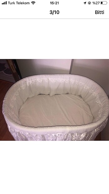 Beden Fransız dantelli Bebek sepet beşik