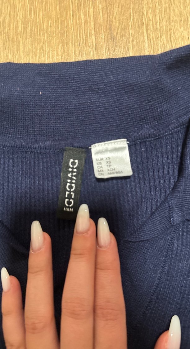 Lacivert Kısa Kollu Polo Tişört - Görsel 2