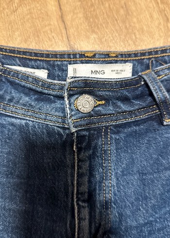 Kadın Mavi Bol Kesim Kot Pantolon - Görsel 3