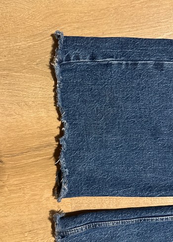 Kadın Mavi Bol Kesim Kot Pantolon - Görsel 5