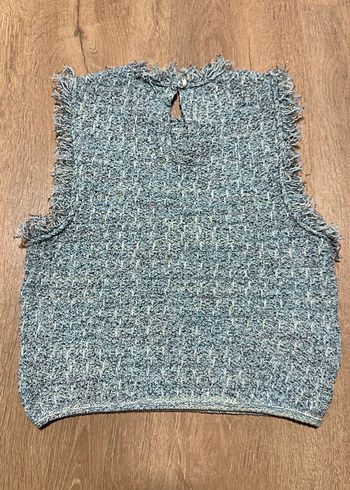 Gri Kısa tüvit Kadın Süveter - Görsel 4