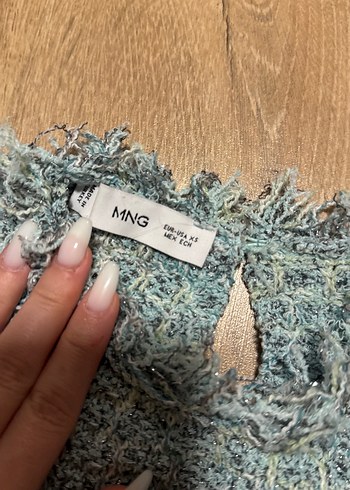 Gri Kısa tüvit Kadın Süveter - Görsel 2