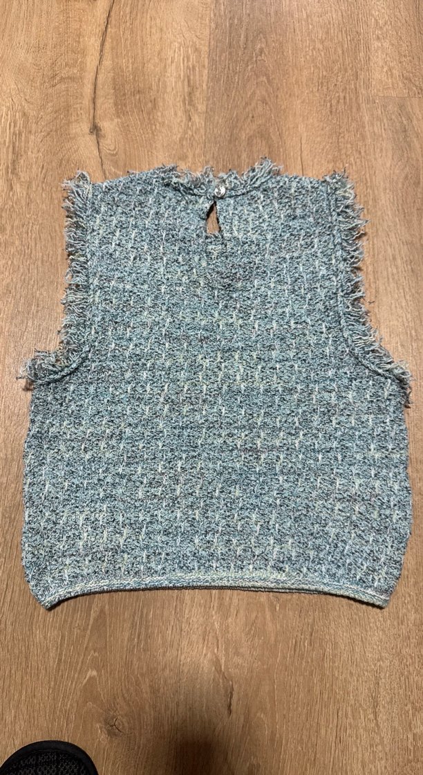 Gri Kısa tüvit Kadın Süveter - Görsel 4