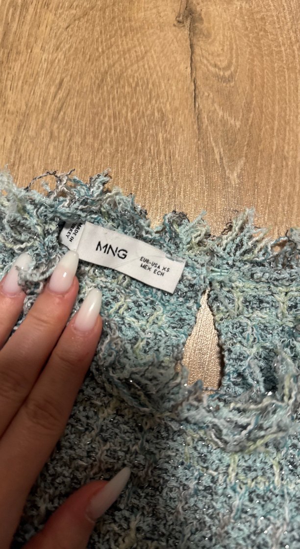 Gri Kısa tüvit Kadın Süveter - Görsel 2