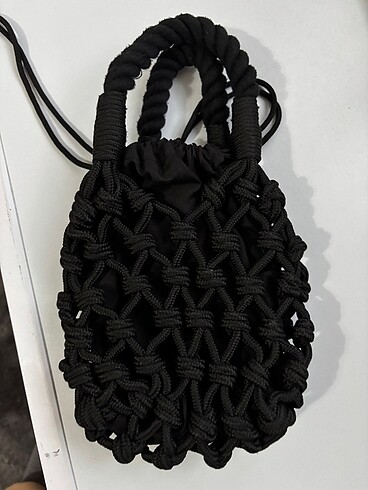 H&M H m hasır çanta