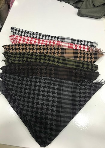 erkek Pilili Çok Renkli Sokak Tarzı Eşarp - Görsel 2