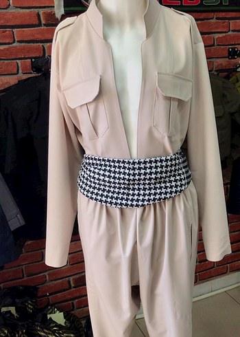 Bohem Etnik Desenli Kemerli erkek Tulum - Görsel 5