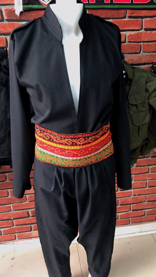 Bohem Etnik Desenli Kemerli erkek Tulum - Görsel 3