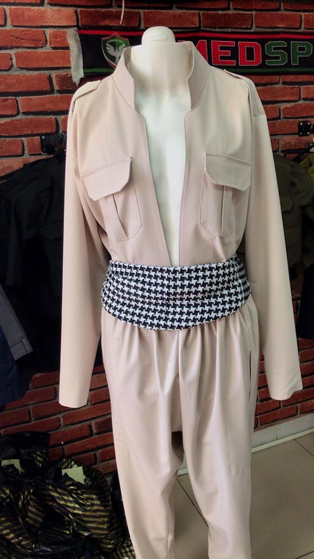 Bohem Etnik Desenli Kemerli erkek Tulum - Görsel 5