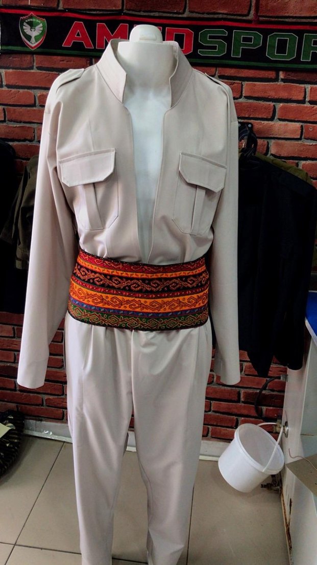 Bohem Etnik Desenli Kemerli erkek Tulum - Görsel 2