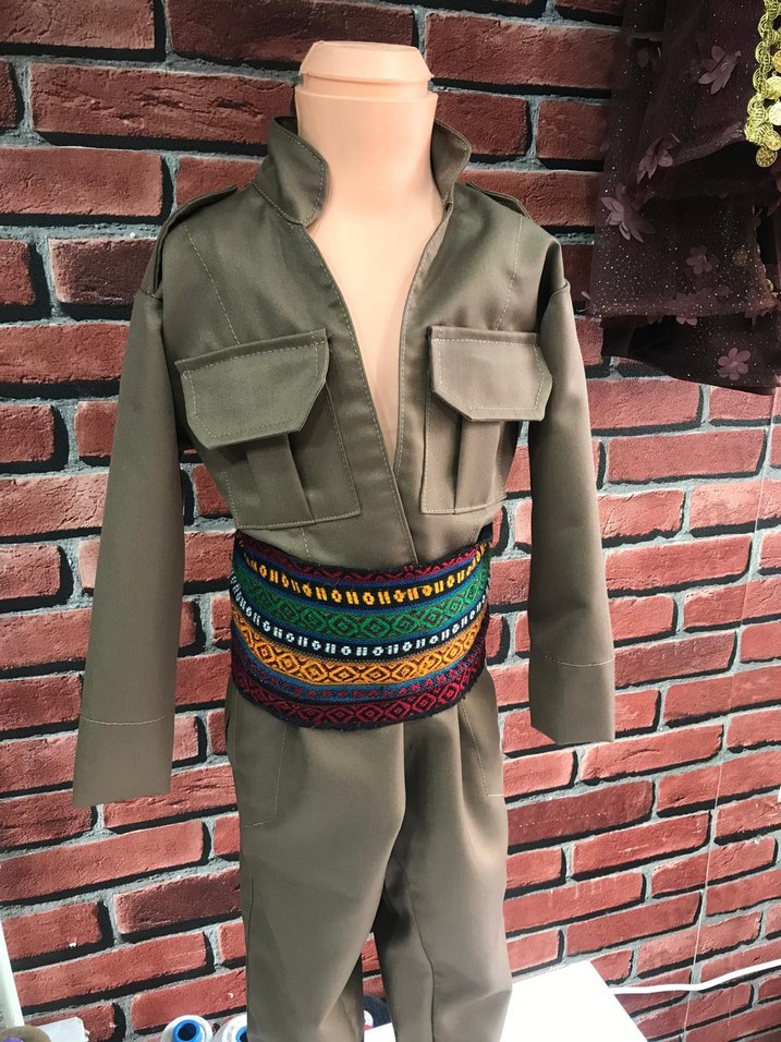 Etnik Desenli Kahverengi Çocuk Kostümü 2-5 yaş arası - Görsel 3