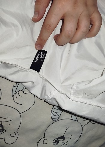 Kadın Kırmızı Beyaz Yağmurluk - Görsel 2