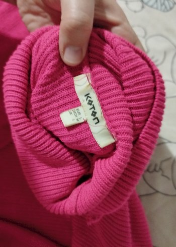 Pembe Triko Boğazlı Kazak - Görsel 2