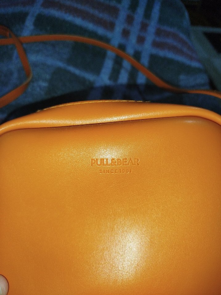 Pull&Bear Turuncu Deri Kadın Çapraz Çanta - Görsel 3
