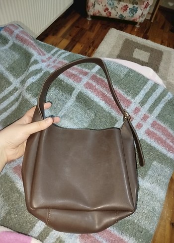 NOTHING Kahverengi Deri Kadın Çanta - Görsel 4