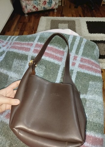 NOTHING Kahverengi Deri Kadın Çanta - Görsel 3